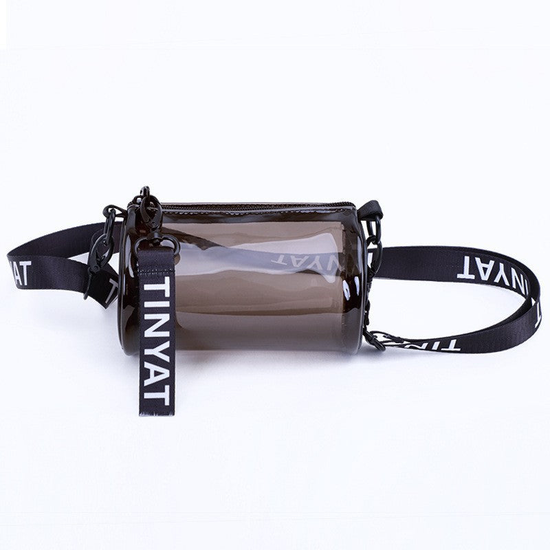 PVC waterproof drum crossbody bag, Transparent small crossbody bag, - SJB-DIAMOND ELITES