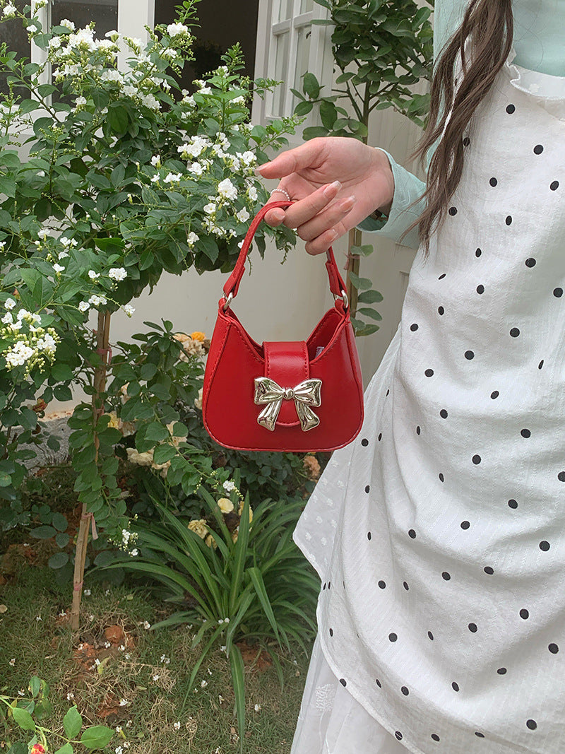Toddler purse, Mini bow tote bag, Spring and Summer stylish sweet and cool mini lipstick chain bag, crossbody mini tote bag for women - SJB-DIAMOND ELITES