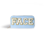 Women's alphabet embroidered wallet, long coin purse, nylon zipper ticket holder, multi-function card bag - SJB-DIAMOND ELITES
