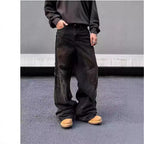 High Street Design Distressed And Dirty Waste-style Jeans For Men Lootquake LLC