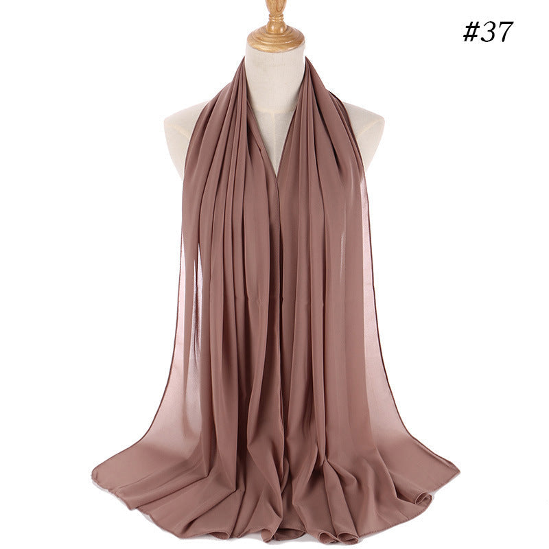 MH089 Pearl Chiffon Bubble Hijab Mariam's Collection