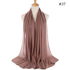 MH089 Pearl Chiffon Bubble Hijab Mariam's Collection