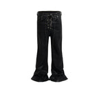 Men's Women's Coated Stretch Flared Jeans Lootquake LLC