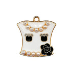 Metal Hole Shoes Flower Shoe Buckle Alloy Pearl
