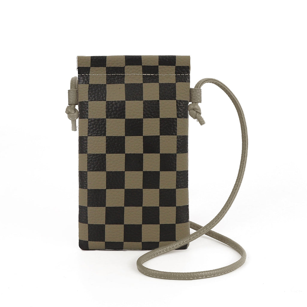 Leather mobile phone bag, mini bag, small satchel for mobile phone, phone purse crossbody - SJB-DIAMOND ELITES