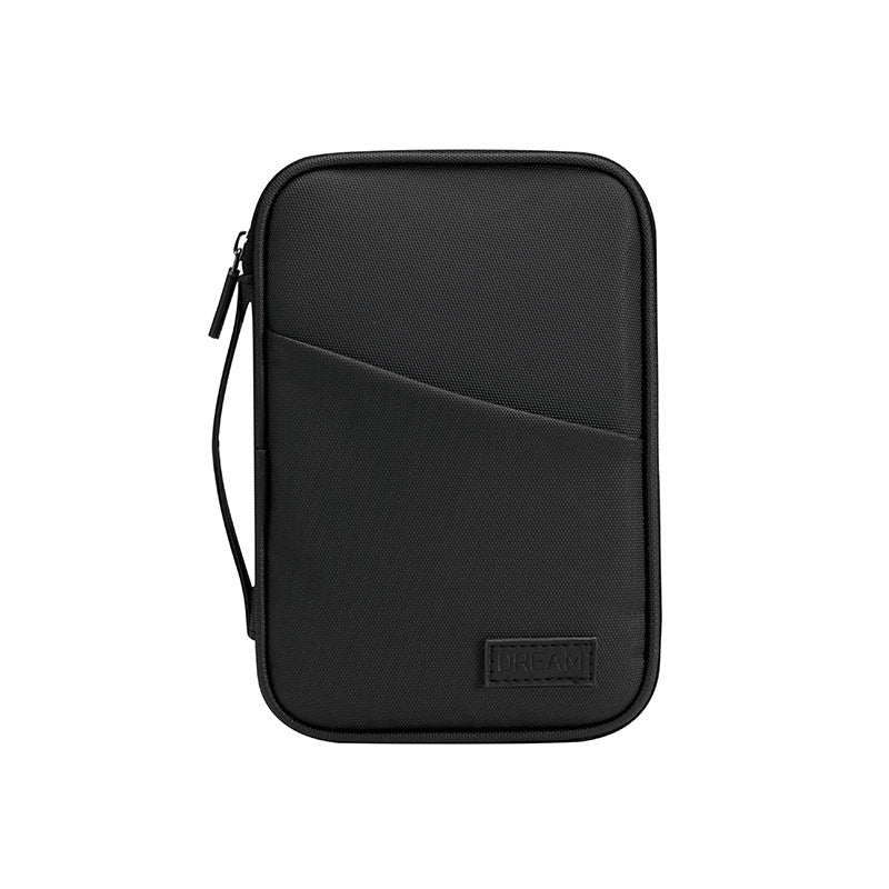 Large capacity passport bag, multi-function document storage bag, PU waterproof travel storage bag, anti-theft tote certificate bag. - SJB-DIAMOND ELITES