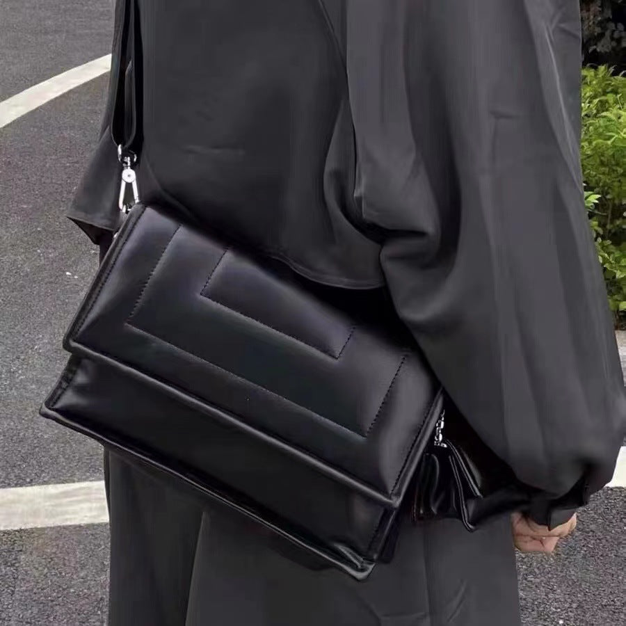 Soft leather women's bag large capacity armpit bag, puffy bag, commuter tote bag, - SJB-DIAMOND ELITES