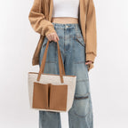 Large capacity handbag, bag for women pu, tote bag, retro commuter shoulder bag for women - SJB-DIAMOND ELITES
