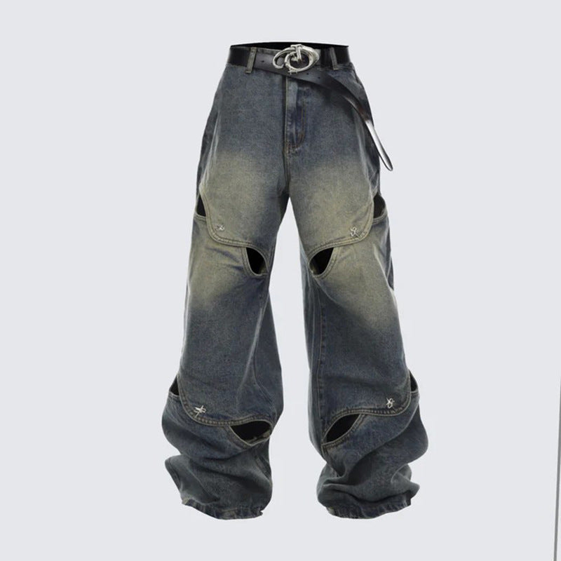 Spring And Summer Casual Wide Leg Hollow Baggy Pants Lootquake LLC