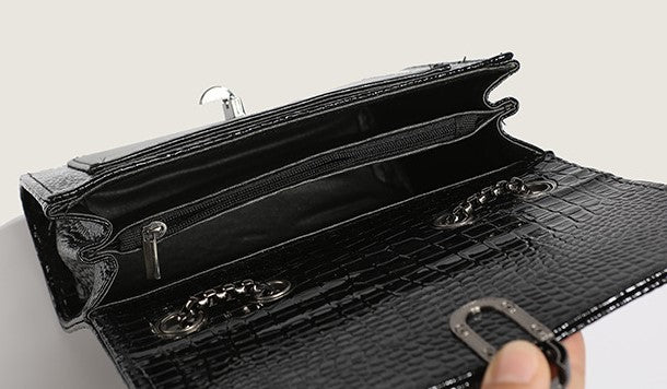 Crocodile Camellia Chain bag crossbody shoulder - SJB-DIAMOND ELITES