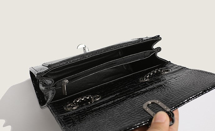 Crocodile Camellia Chain bag crossbody shoulder - SJB-DIAMOND ELITES