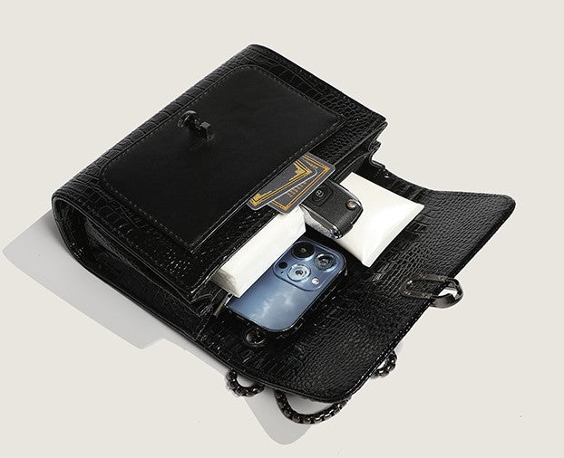Crocodile Camellia Chain bag crossbody shoulder - SJB-DIAMOND ELITES