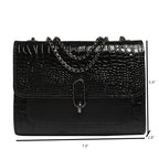 Crocodile Camellia Chain bag crossbody shoulder - SJB-DIAMOND ELITES