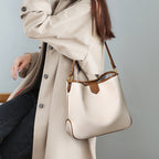 Genuine leather hobo handbags  trendy large-capacity commuter bag 5740 - SJB-DIAMOND ELITES