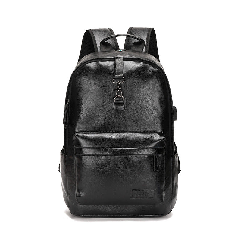 Boutique Men's Backpack Fashion Business Fan Large Capacity Soft Leather Backpack Travel Men's Short-haul School Bag MB21080302 - SJB-DIAMOND ELITES