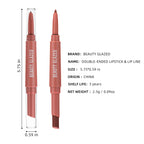 Double-headed Matte No Stain On Cup Lipstick Lip Liner Pi-Mart