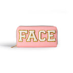 Women's alphabet embroidered wallet, long coin purse, nylon zipper ticket holder, multi-function card bag - SJB-DIAMOND ELITES