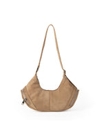 Large capacity suede shoulder bag, slouch bag, vintage casual bag hobo