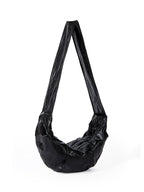 Wide shoulder strap soft leather croissant bag for women, simple and versatile shoulder Crossbody bag, small shoulder bag for women