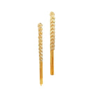 Wheat Long Fringe Earrings Dual-wear Women Pi-Mart