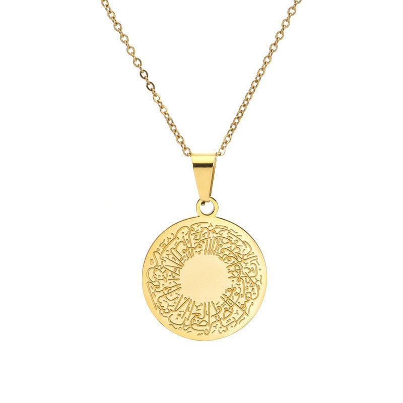 MAC095 Round Titanium Steel Unisex Style Necklace - SJB-DIAMOND ELITES