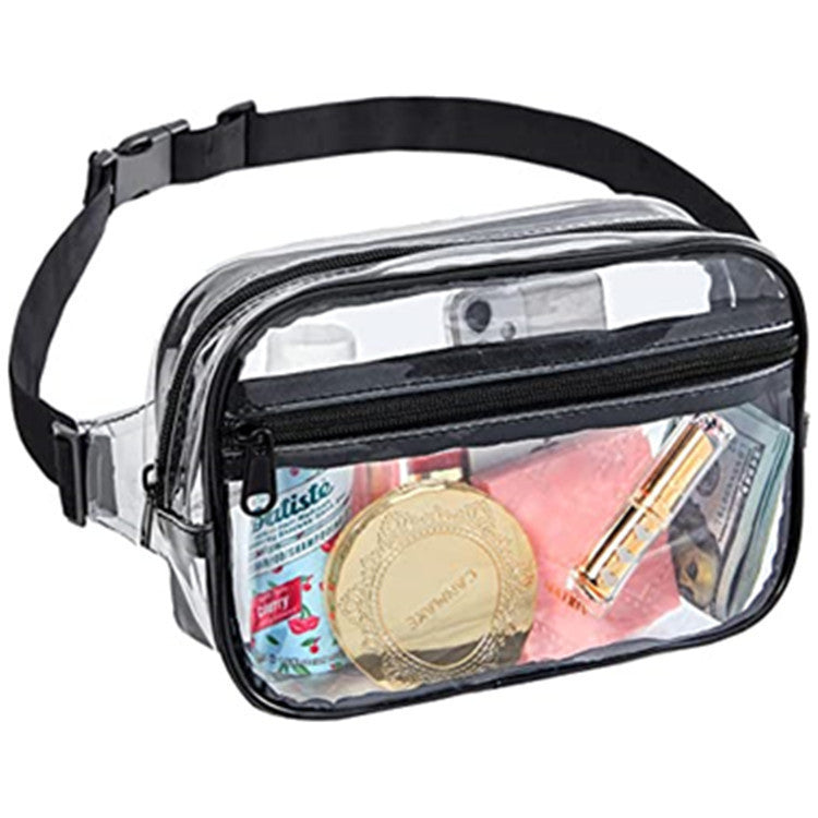 PVC Transparent Fanny Pack – Outdoor Sports Mobile Phone Bag, Gym Transparent Storage Fanny Pack, Visual Portable Waterproof Waist Bag, Transparent Chest Bag - SJB-DIAMOND ELITES