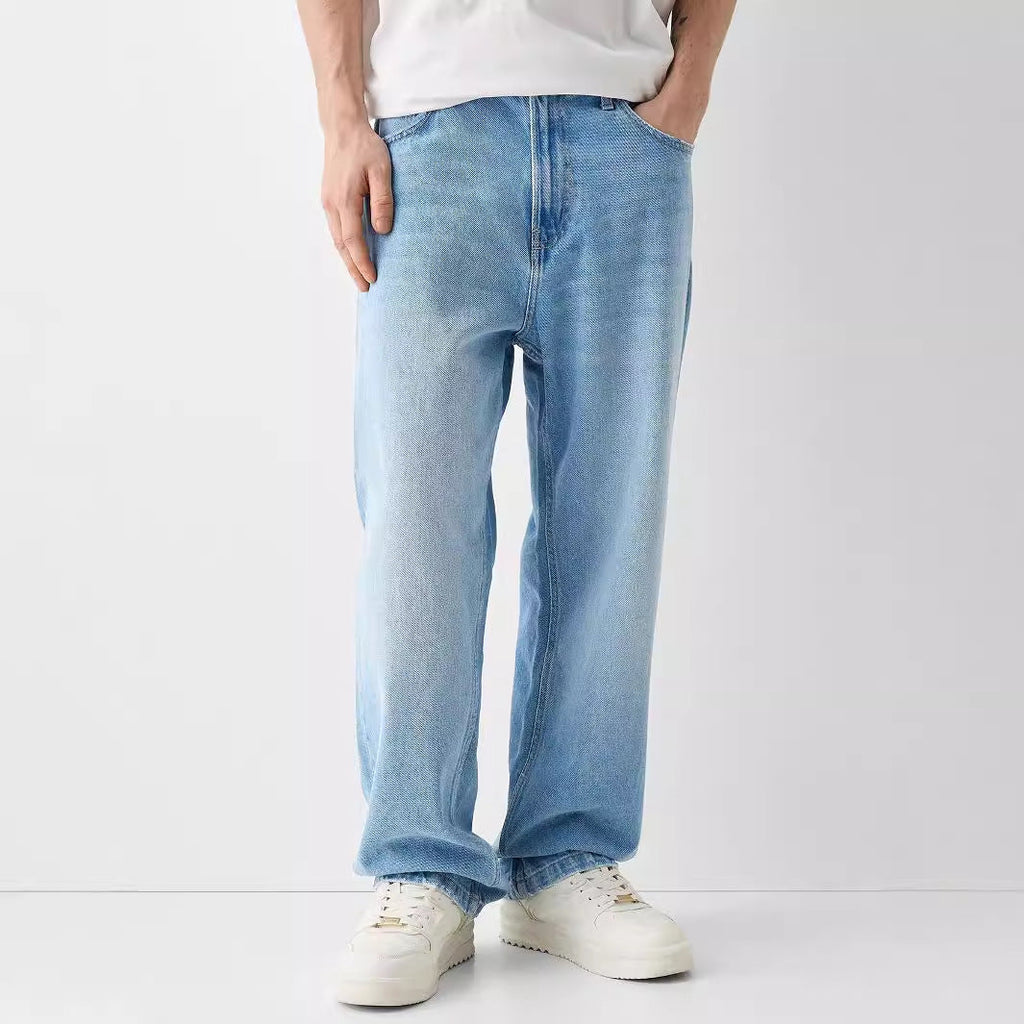 Creative Casual Versatile Men's Straight Jeans Lootquake LLC