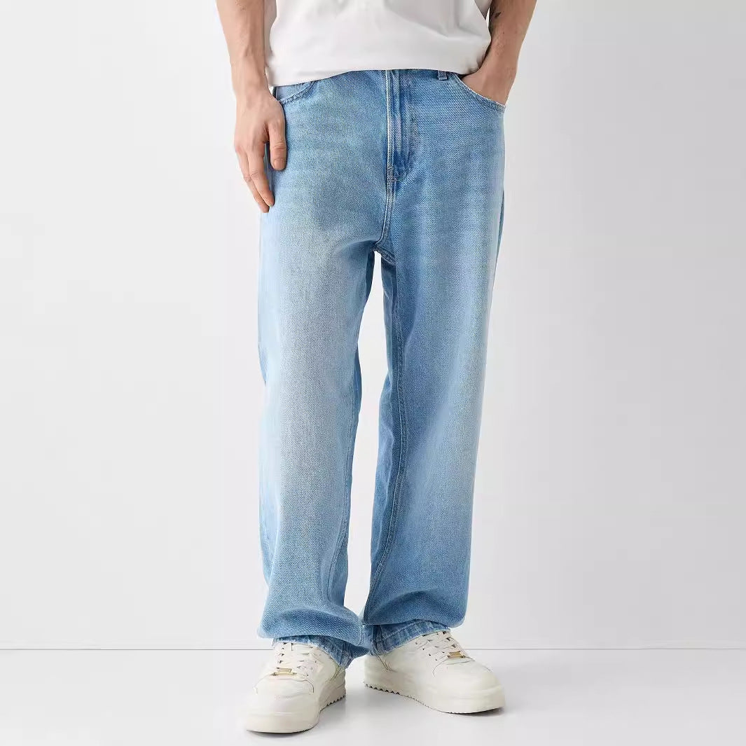 Creative Casual Versatile Men's Straight Jeans Lootquake LLC