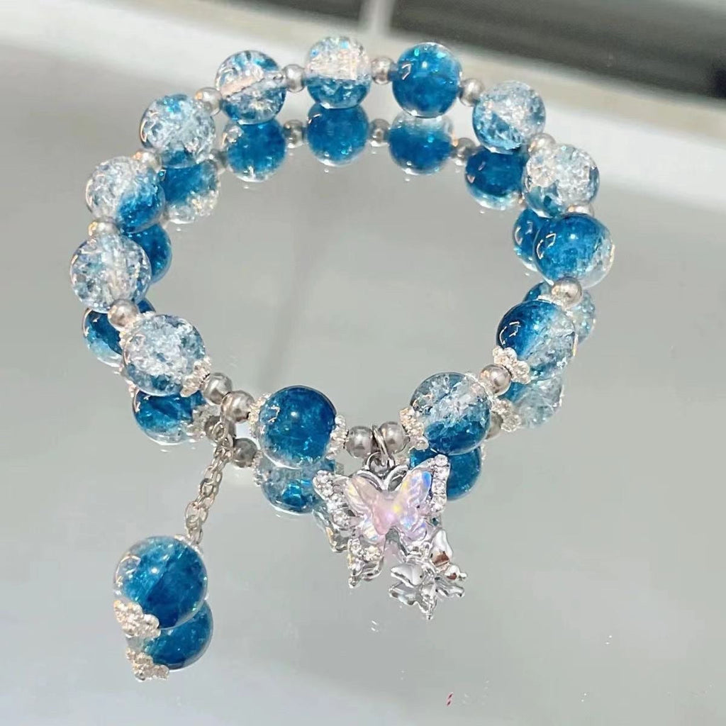 Fashion Jewelry Fairy Butterfly Broken Beads Bracelet Female Special-interest Design Pi-Mart