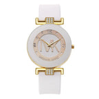 Fashion Women's Diamond Silicone Strap Quartz Watch - SJB-DIAMOND ELITES