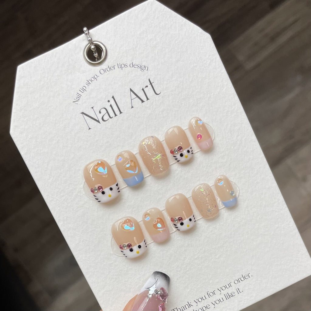1024- Handmade press on nails fake nails removable