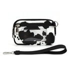 Transparent PVC Large Card Bag – Wrist Bag with Compartments for Bank Card & Change Storage, Portable Wristlet Purse