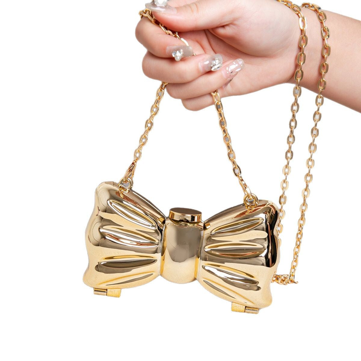 Metallic Mini Lipstick Bag, Girl Chain Butterfly Dinner Purse, Evening Purse, Evening Bags for Women Formal, Clutch Purse, Clutch Purse Casual, Clutch Purse Party, Prom Bag, - SJB-DIAMOND ELITES