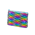 Mermaid sequined pencil case, two-color stationery storage bag, portable cosmetics change purse, small purse - SJB-DIAMOND ELITES