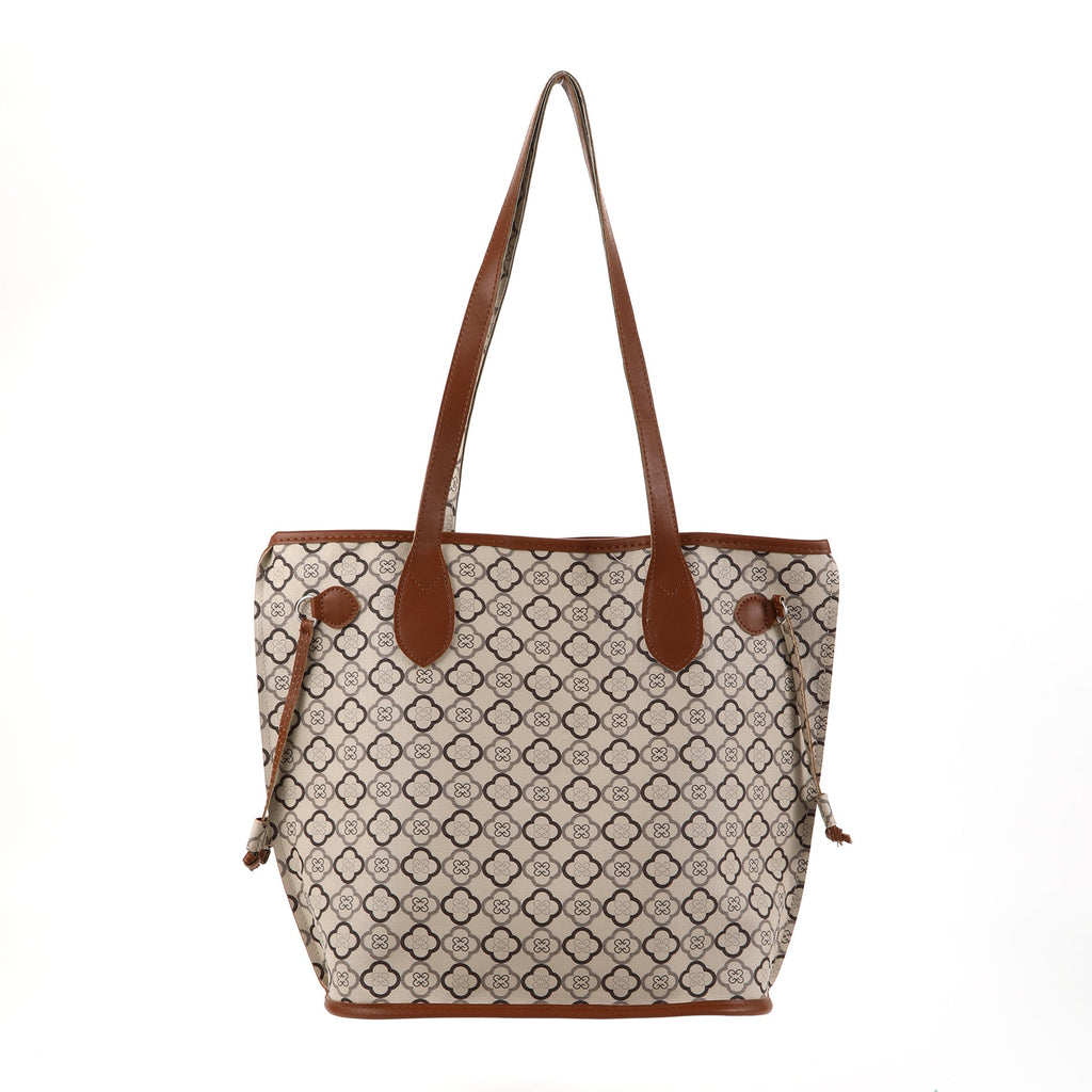 Ladies printed shoulder bag, versatile large capacity casual tote bag, big shoulder hobo bag - SJB-DIAMOND ELITES