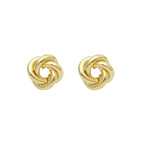 Hollow Tube Twisted Surround Hollow Ear Stud Pi-Mart