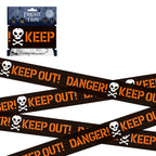 Halloween Warning Strip Tape - Plastic Isolation Decoration Tape for Horror Atmosphere - SJB-DIAMOND ELITES