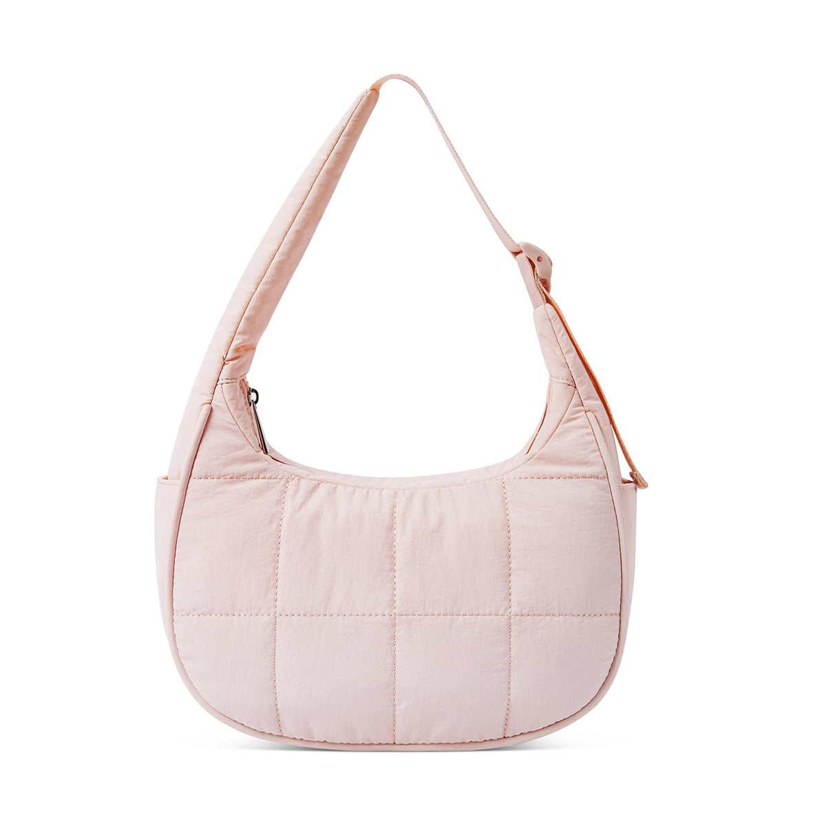 Nylon bag large capacity women's armpit bag, down bag versatile shoulder bag, solid color silk cotton handbag, puffer bag hobo - SJB-DIAMOND ELITES
