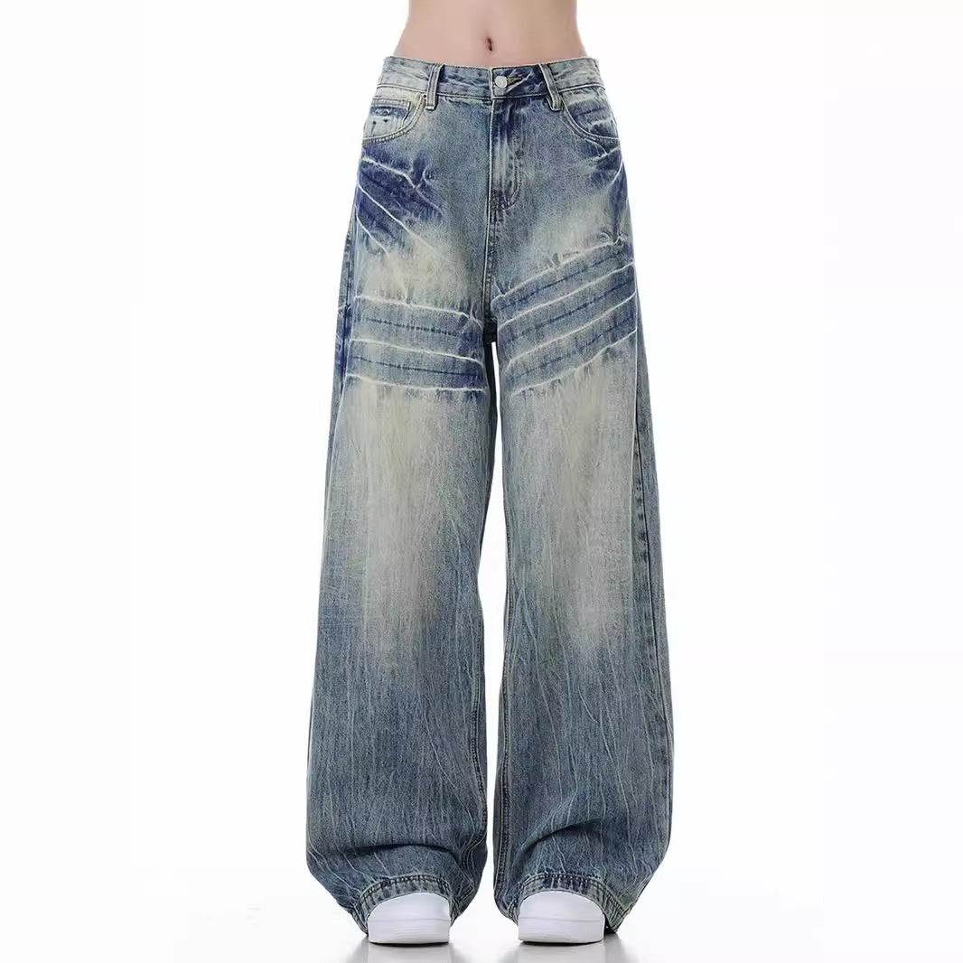 Loose Wide Leg Jeans American High Street Lootquake LLC