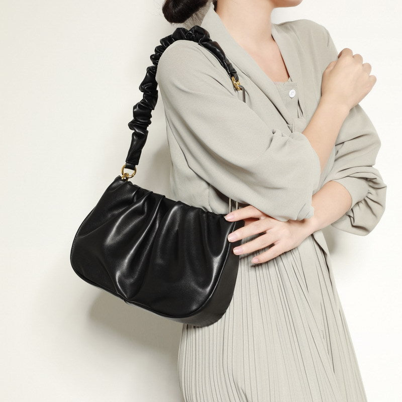 Small shoulder bag wrinkle feature with chain strap 8002 - SJB-DIAMOND ELITES