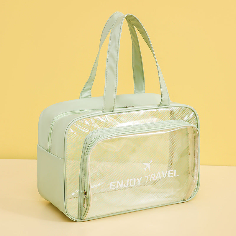 Waterproof beach bag, wet and dry separation fitness bag, toiletry bag, storage goggles, swimsuit swimming bag, Transparent Cosmetic Bag, - SJB-DIAMOND ELITES