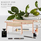 Straw makeup brush storage bag, transparent PVC cosmetic bag, portable lightweight makeup bags,Makeup bags, small - SJB-DIAMOND ELITES