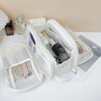 Makeup bag with compartments, Multifunctional cosmetic bag women's large capacity, portable storage bag, partition travel toilet bag, makeup bag organizer, - SJB-DIAMOND ELITES