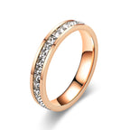 Small Square Diamond Full Diamond Starry Ring Pi-Mart