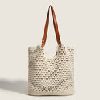 Hobo bag hand-woven, bag casual versatile slouchy bag, seaside vacation beach bag, large capacity shoulder bag