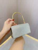 Rhinestone Evening Bag Wedding Birthday Banquet Party Purse Silver Shiny Banquet Clutch Bag Party Prom - SJB-DIAMOND ELITES
