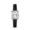 Artistic Silver Case Square Thin Strap Roman Women's Quartz Watch Lootquake LLC