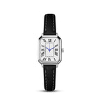 Artistic Silver Case Square Thin Strap Roman Women's Quartz Watch Lootquake LLC