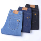 Thin Summer Cotton Elastic Ice Silk Quality Mid-high Waist Jeans Lootquake LLC