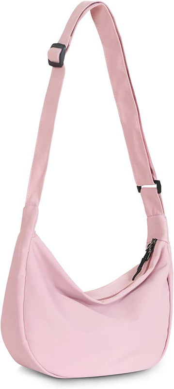 Small crossbody bag, versatile fashion cross body bag, commuter shoulder bag, nylon casual slouchy bag - SJB-DIAMOND ELITES